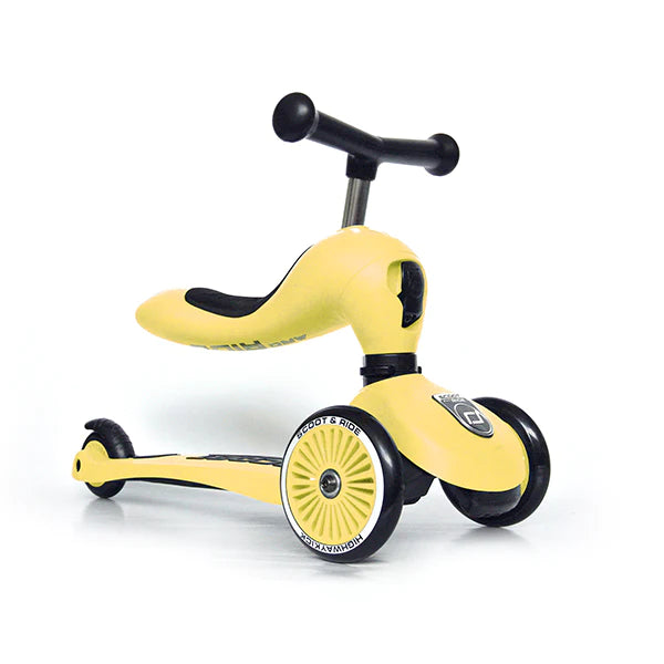 Scooter 2 en 1 HighwayKick 1 - Lemon | Scoot and Ride