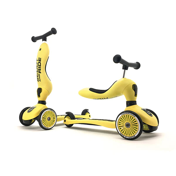 Scooter 2 en 1 HighwayKick 1 - Lemon | Scoot and Ride