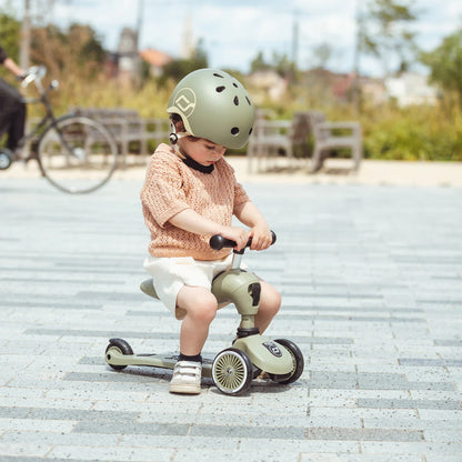 Scooter 2 en 1 Highwaykick 1 - Olive | Scoot and Ride