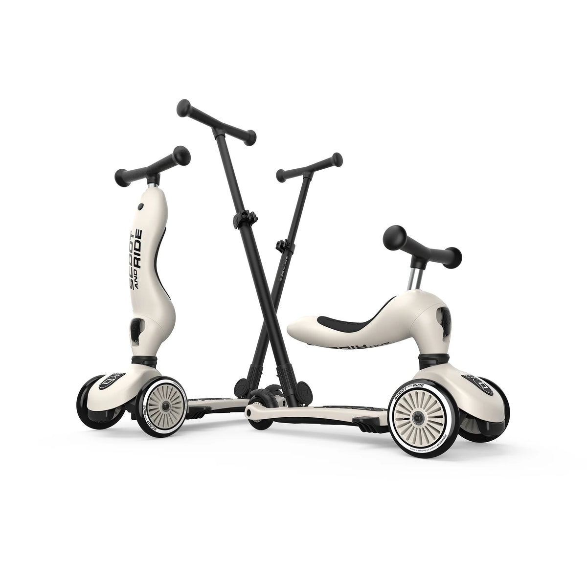 Scooter 2 en 1 Highwaykick 1 Push and Go - Ash | Scoot and Ride