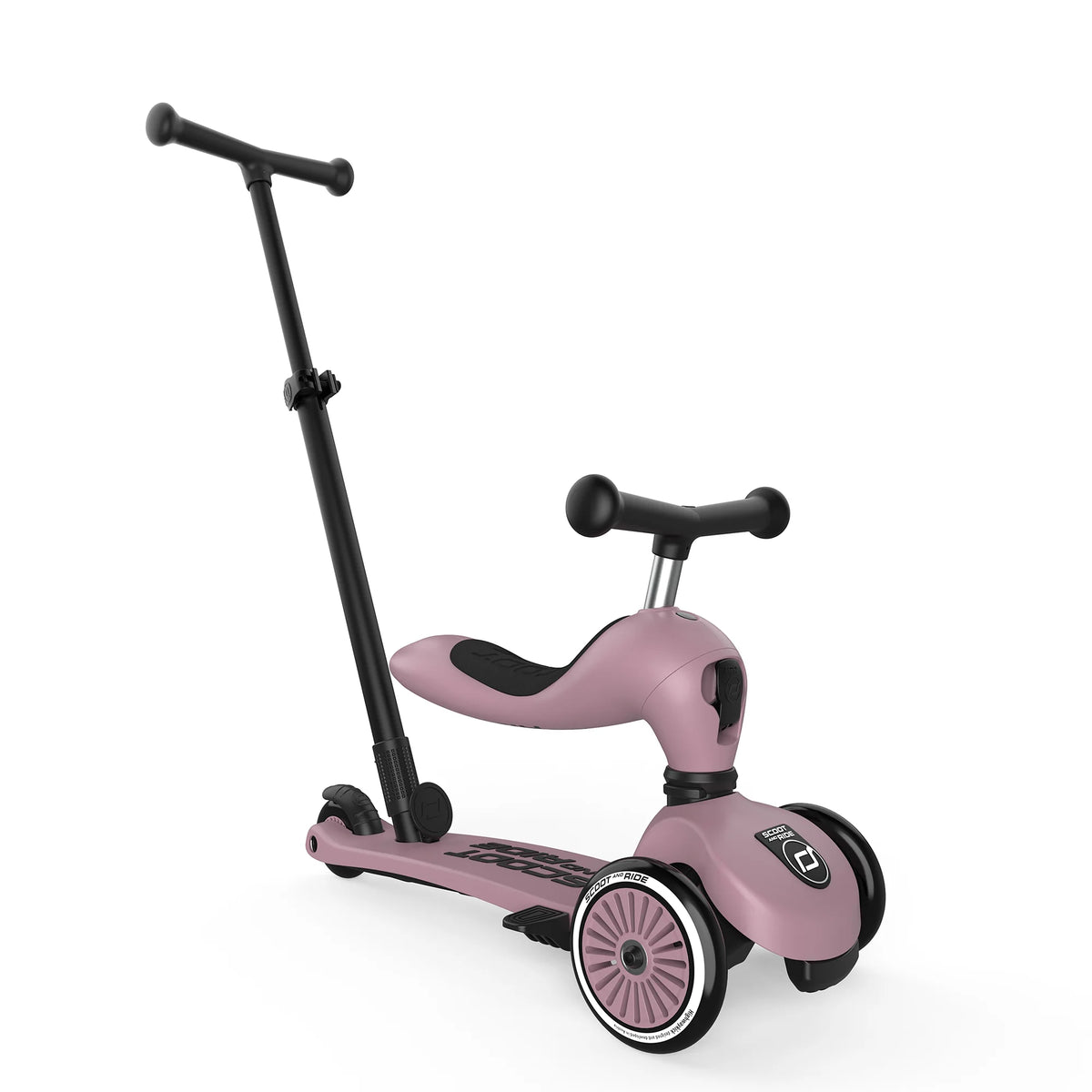 Scooter 2 en 1 Highwaykick 1 Push and Go - Wildberry | Scoot and Ride