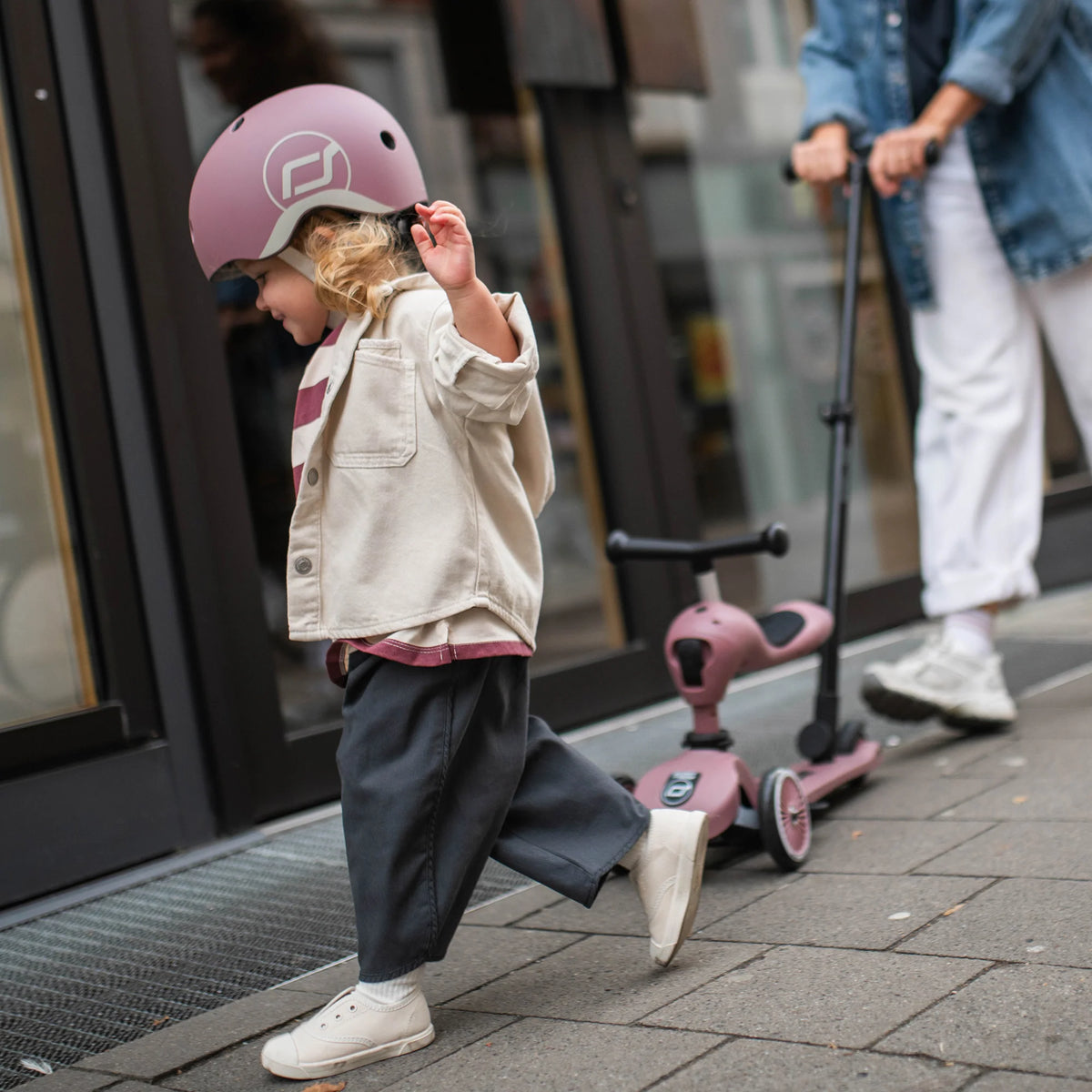 Scooter 2 en 1 Highwaykick 1 Push and Go - Wildberry | Scoot and Ride