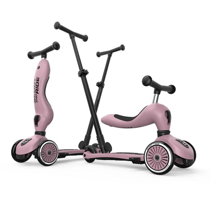 Scooter 2 en 1 Highwaykick 1 Push and Go - Wildberry | Scoot and Ride