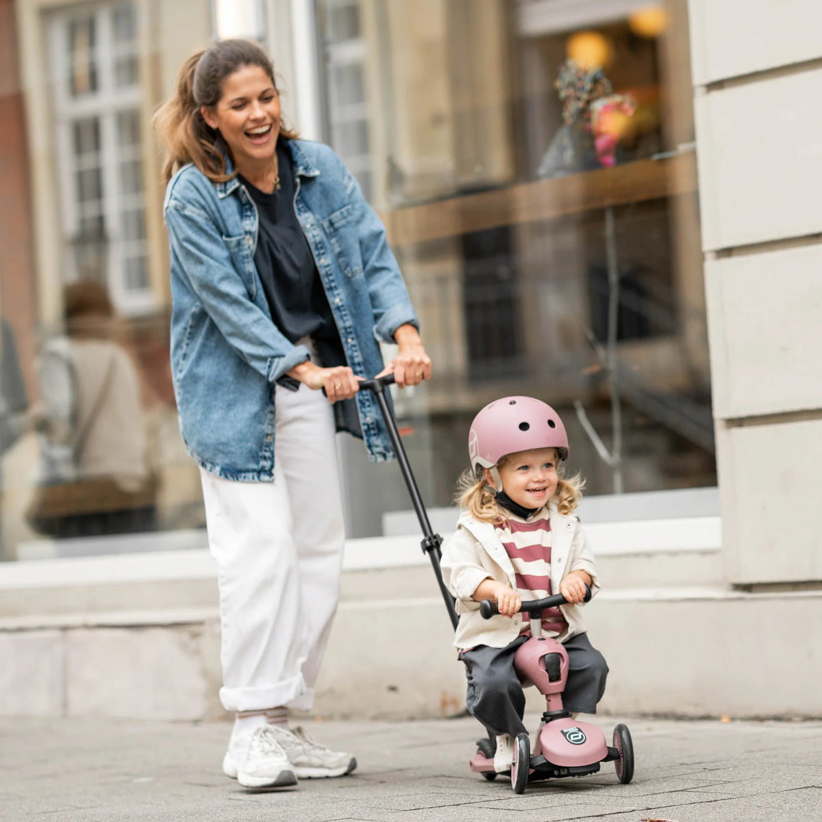 Scooter 2 en 1 Highwaykick 1 Push and Go - Wildberry | Scoot and Ride