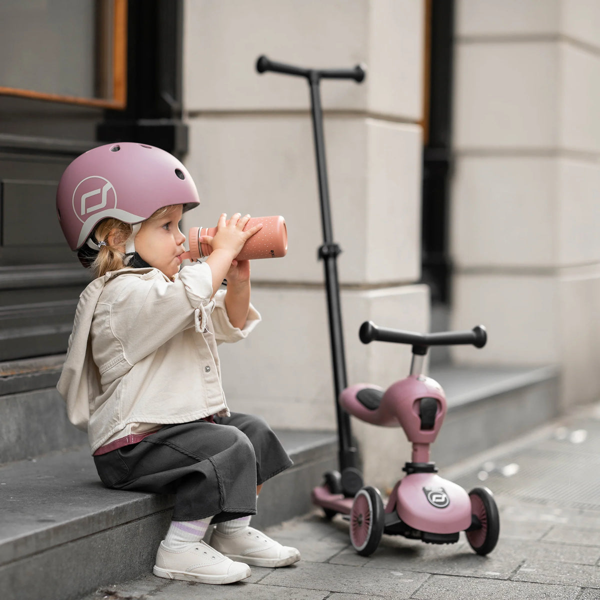 Scooter 2 en 1 Highwaykick 1 Push and Go - Wildberry | Scoot and Ride