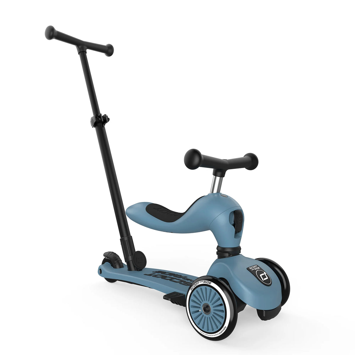 Scooter 2 en 1 Highwaykick 1 Push and Go - Steel | Scoot and Ride