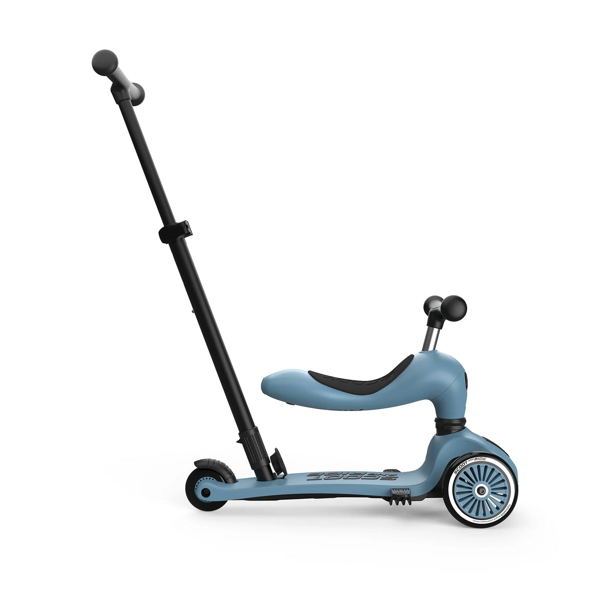 Scooter 2 en 1 Highwaykick 1 Push and Go - Steel | Scoot and Ride