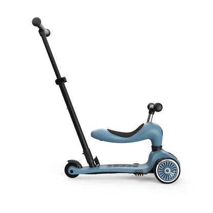 Scooter 2 en 1 Highwaykick 1 Push and Go - Steel | Scoot and Ride