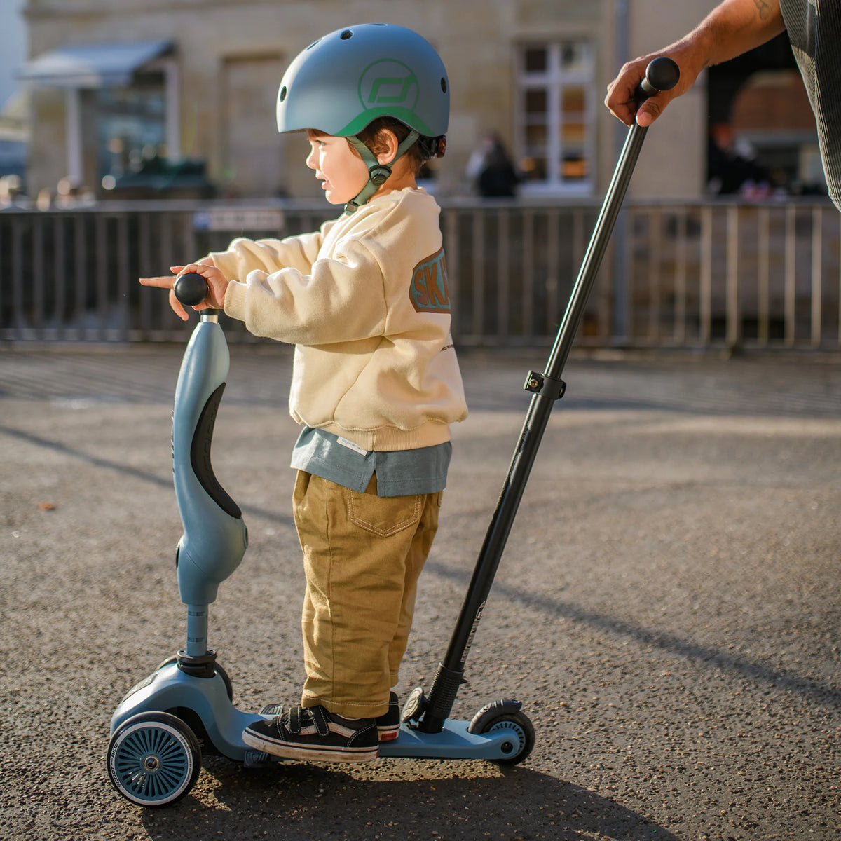 Scooter 2 en 1 Highwaykick 1 Push and Go - Steel | Scoot and Ride