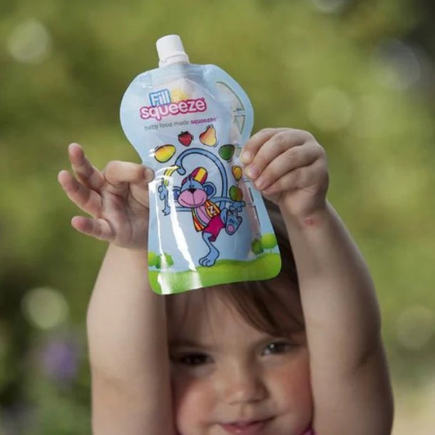 Bolsas de Almacenamiento Reutilizables Pouches (10 Unidades) | Fill n Squeeze