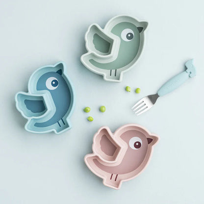 Plato Birdee para Snack Stick & Stay - Azul | Done by deer
