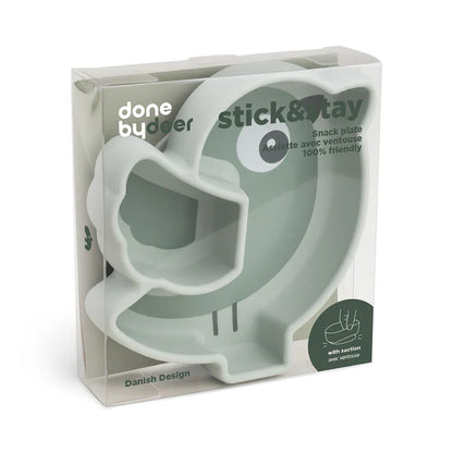 Plato Birdee para Snack Stick & Stay - Verde | Done by deer