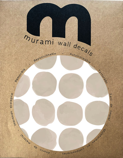 Stickers Decorativos Para Muros - Lunares Beige | Murami