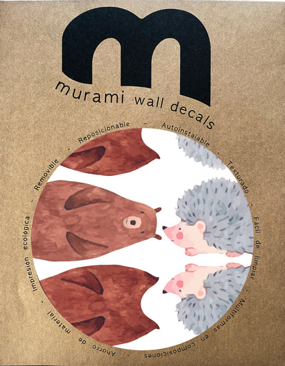 Stickers Decorativos Para Muros - Oso | Murami