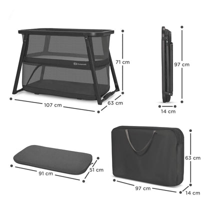 Cuna de Viaje Multifuncional 4 en 1 Sofi Plus - Grey | Kinderkraft