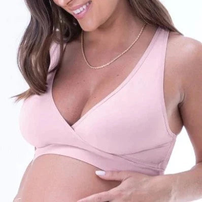 Microfiber Nursing Sleep Bra - Rosewood