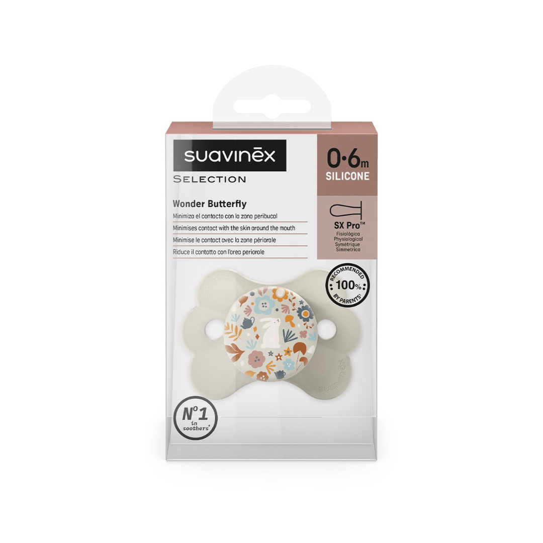 Chupete Wonder Butterfly - Tetina Fisiológica Sx Pro - Beige | Suavinex