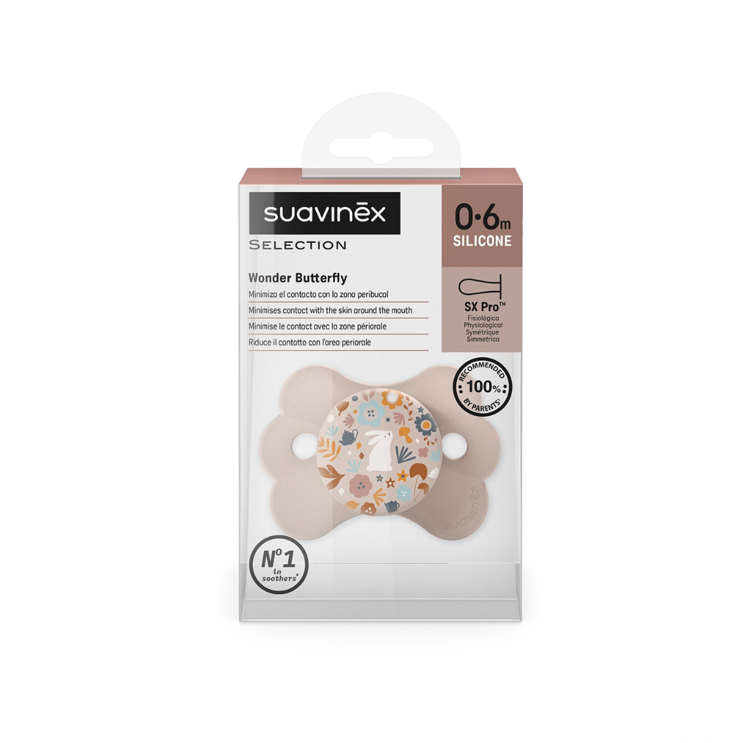 Chupete Wonder Butterfly - Tetina Fisiológica Sx Pro - Rosa | Suavinex