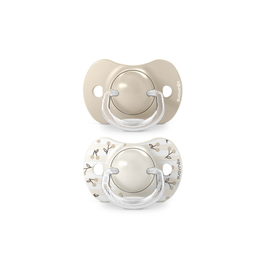 Pack de 2 Chupetes Fisiológicos SX Pro Birdies - Beige | Suavinex