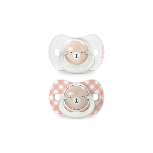 Pack de 2 Chupetes Fisiológicos Nocturnos Wild - Rosa | Suavinex