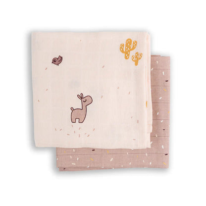 Pack 2 Muselinas Grandes GOTS - Lalee - Rosa | Done by deer