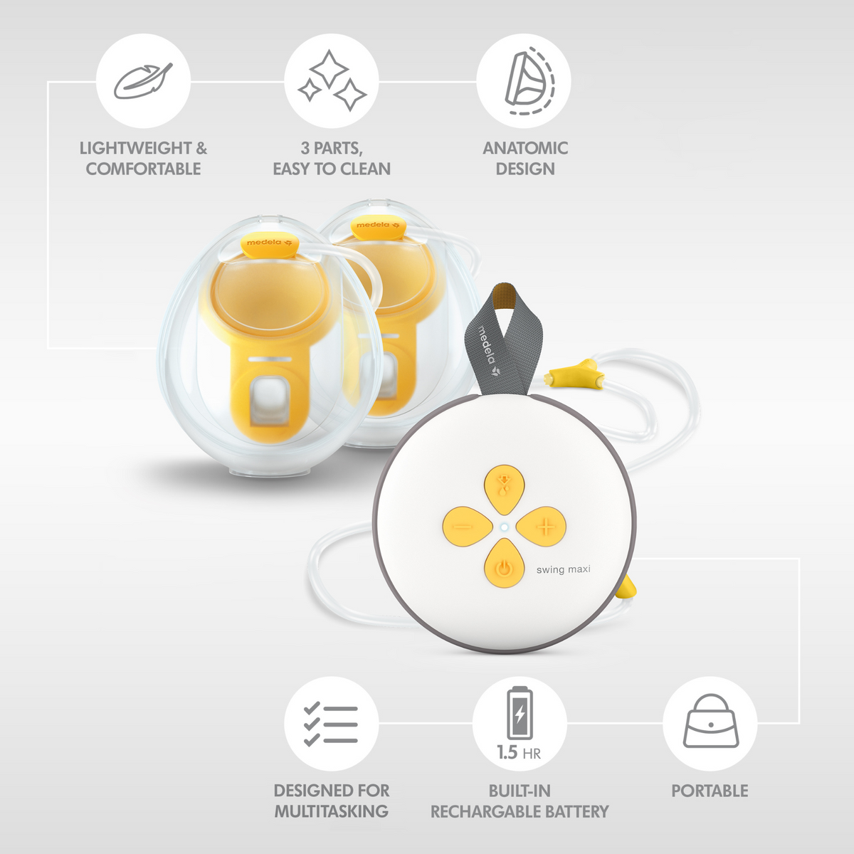Extractor de Leche Eléctrico Swing Maxi™ Hands Free | Medela