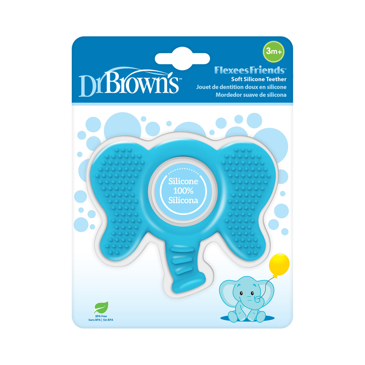 Mordedor Flexible - Elefante Azul | Dr. Brown's