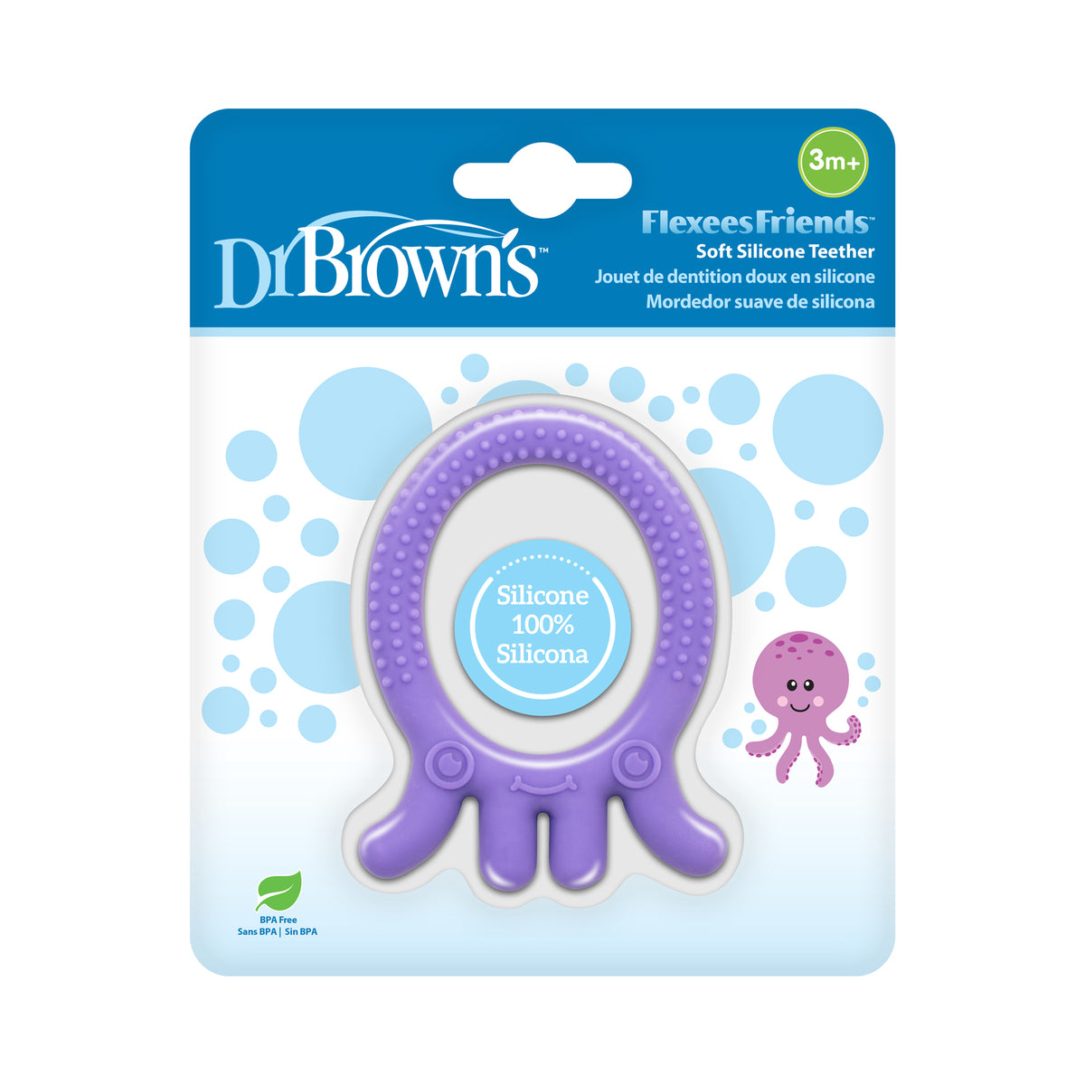 Mordedor Flexible - Pulpo Morado | Dr. Brown's