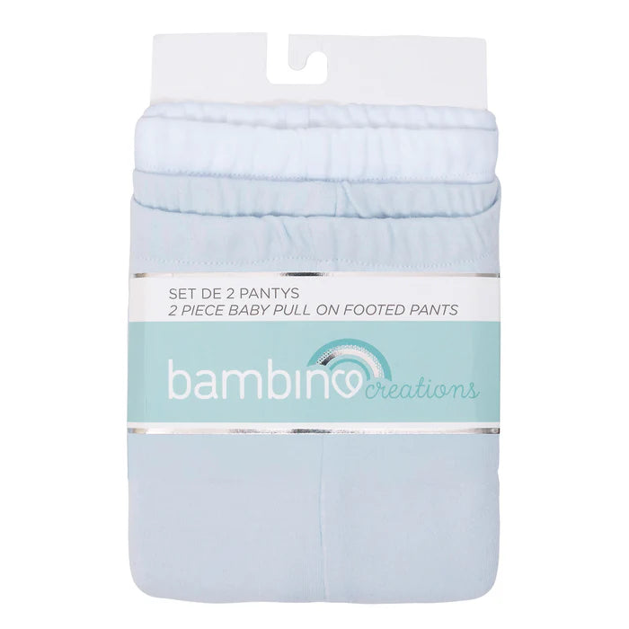 Pack de 2 Pantys Algodón - Blanco y Azul | Bambino