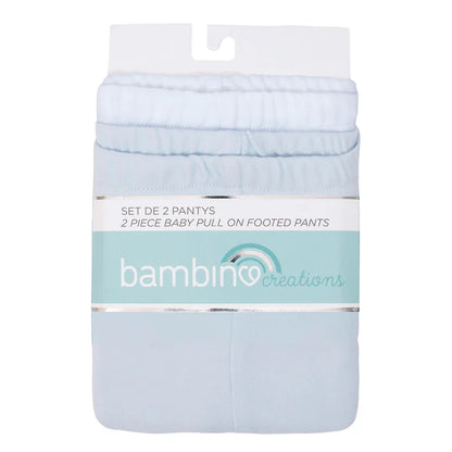 Pack de 2 Pantys Algodón - Blanco y Azul | Bambino