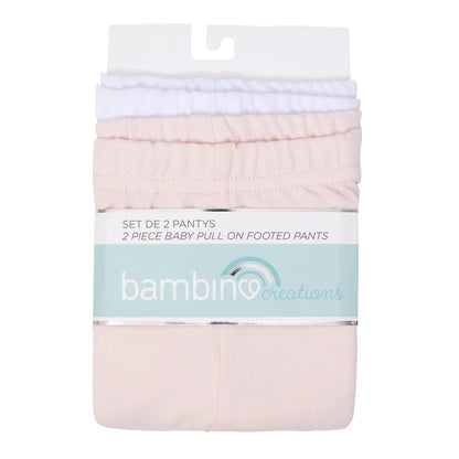 Pack de 2 Pantys Algodón - Blanco y Rosado | Bambino