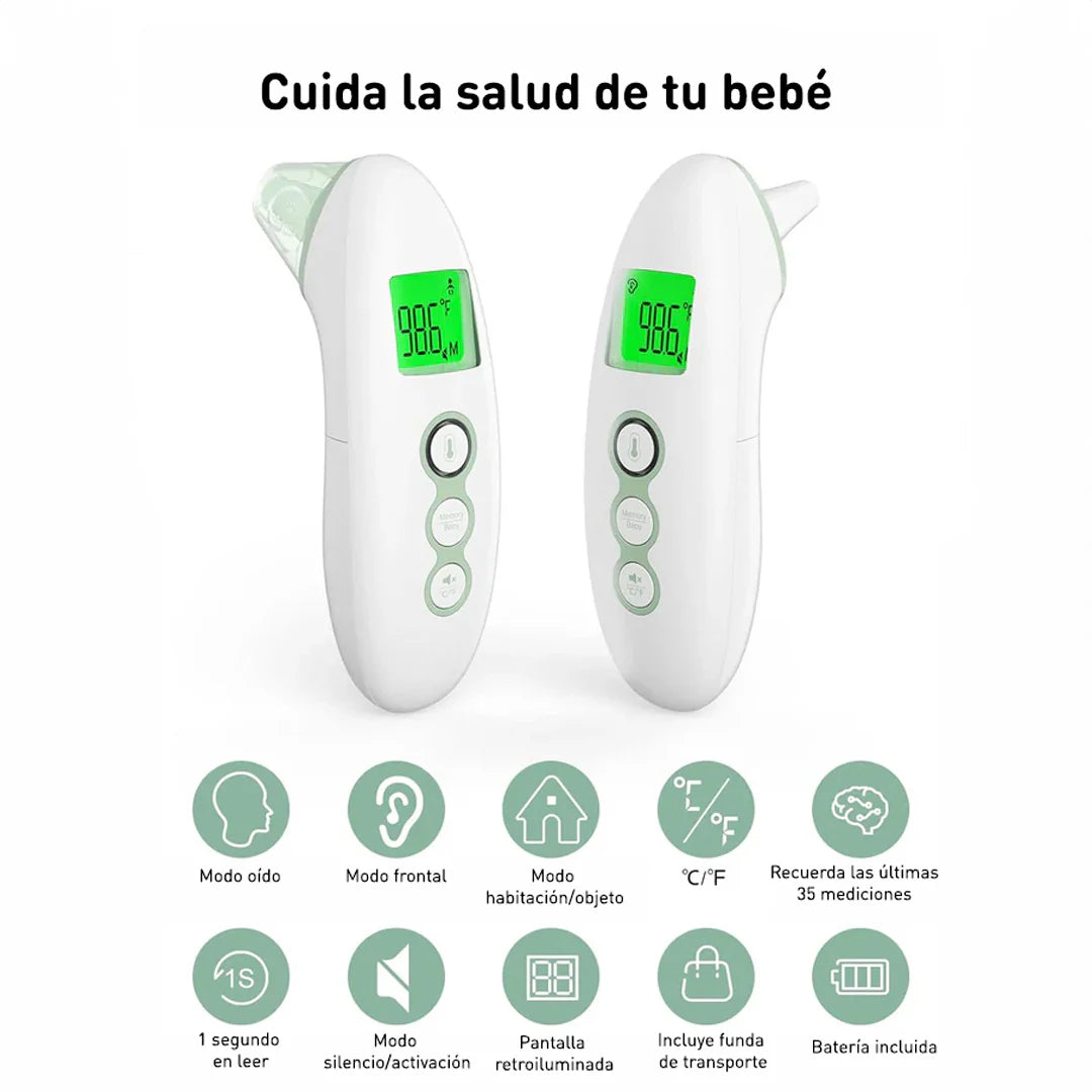 Termómetro Infrarrojo Frente/Oido | MomCozy