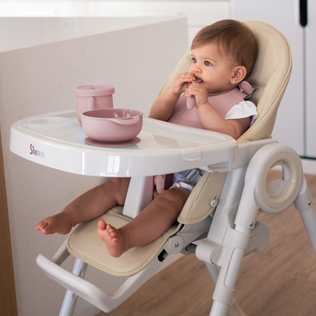 Bowl de Silicona con Succión - Rosado | The Baby Nation
