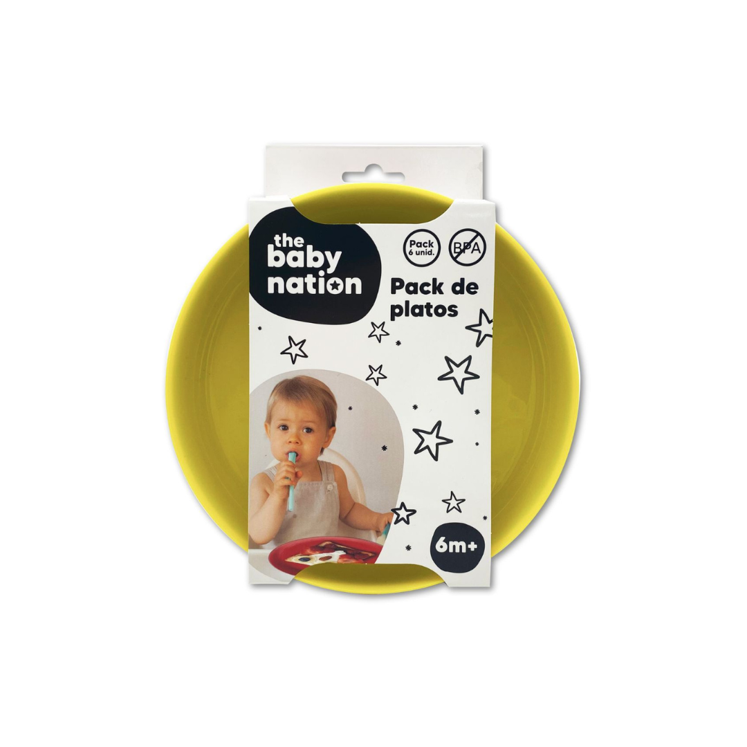 Set de 6 Platos de Colores | The Baby Nation