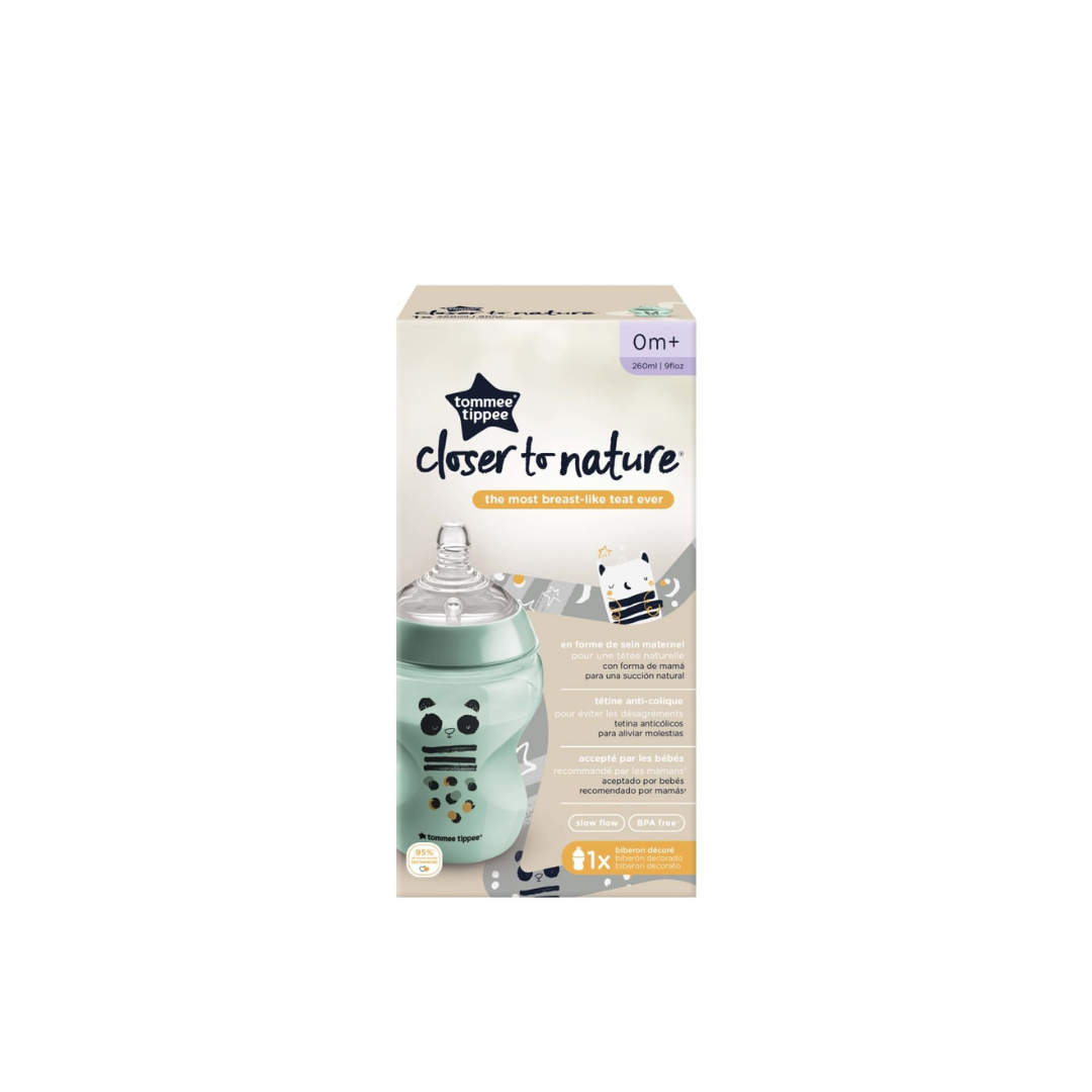 Mamadera Anti-Cólicos Closer to Nature Verde - 260 ml | Tommee Tippee