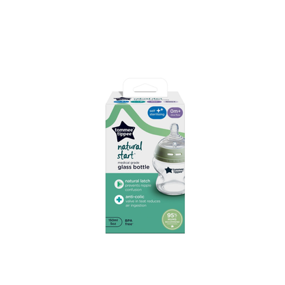 Mamadera Natural Start Vidrio - 150 ml | Tommee Tippee