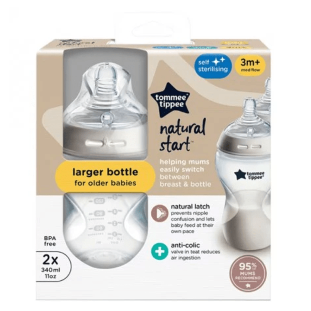 Set 2 Mamaderas Natural Start - 340 ml | Tommee Tippee
