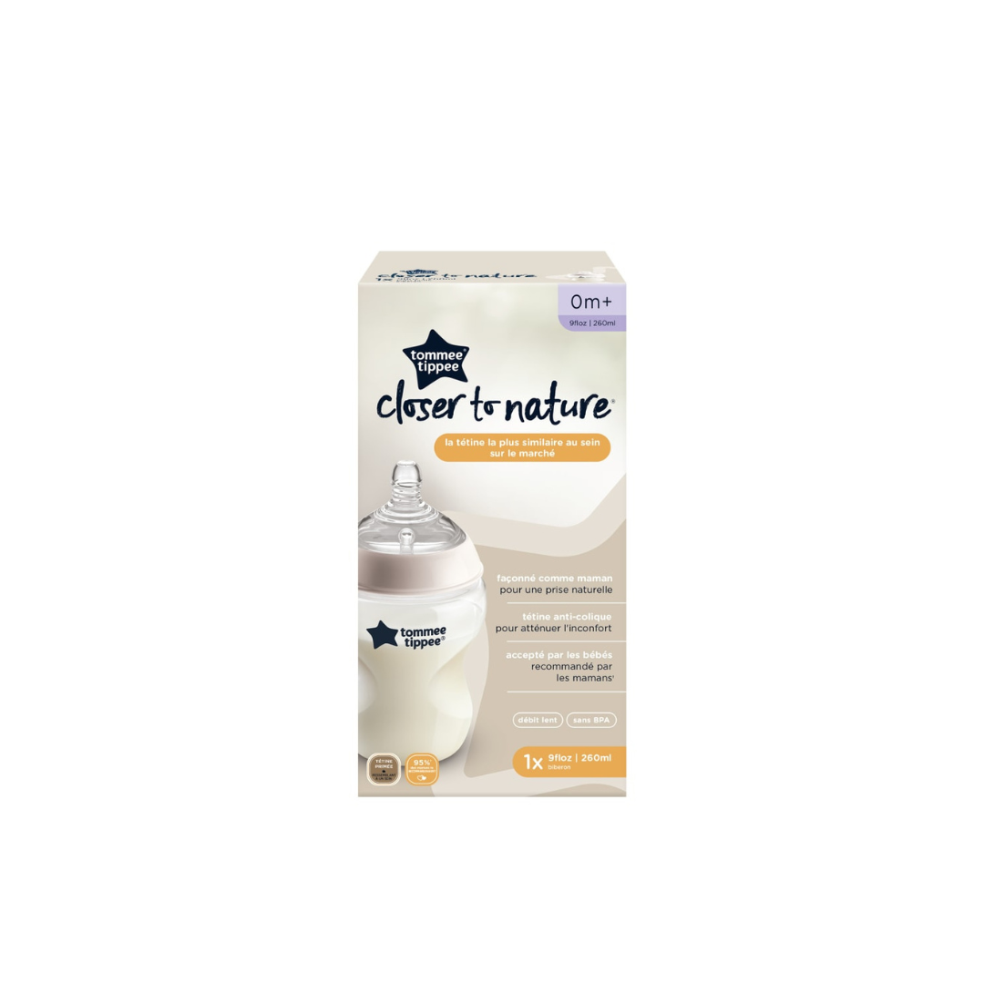 Mamadera Anti-Cólicos Closer to Nature - 260 ml | Tommee Tippee