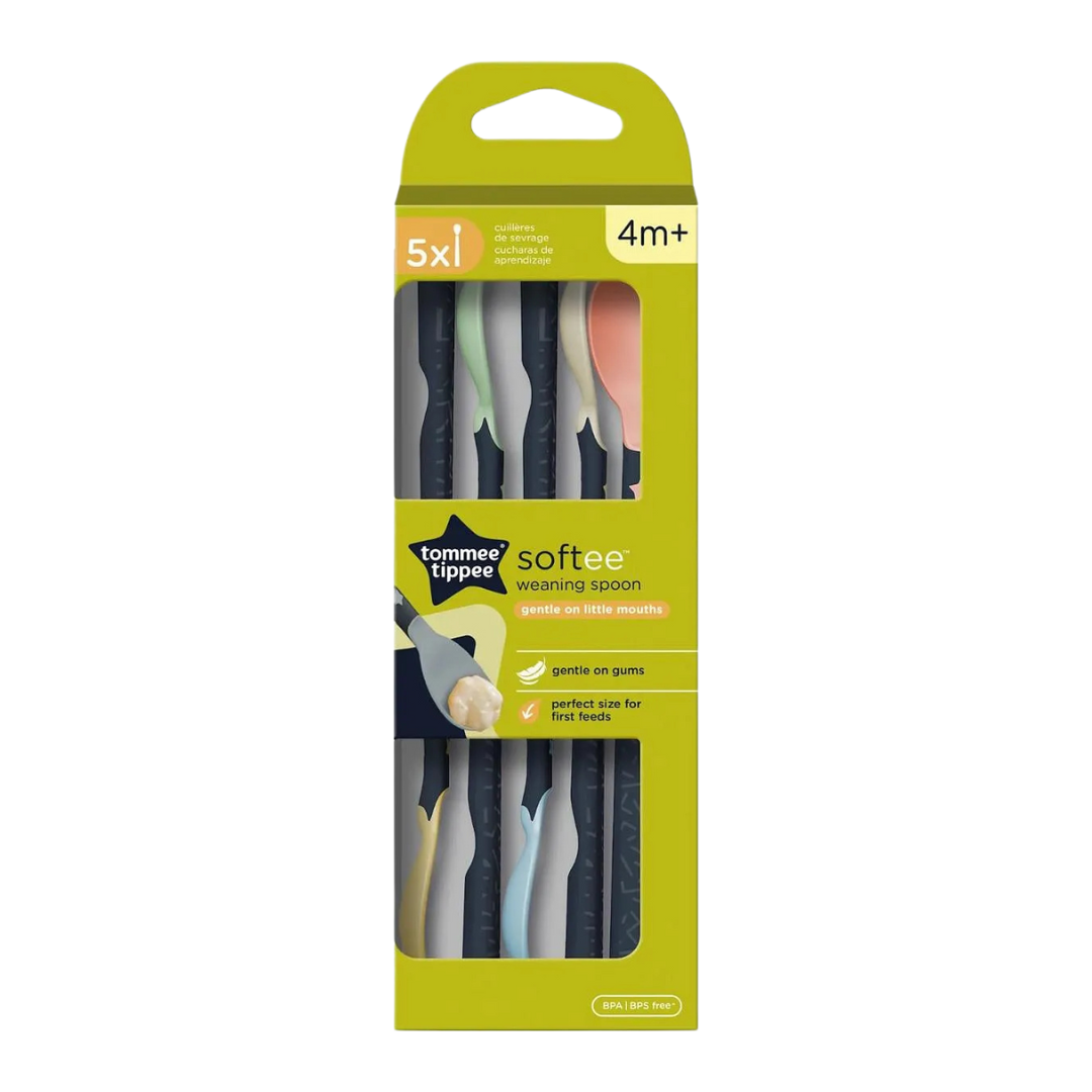 Set 5 Cucharas Suaves de Inicio Softee + 4 Meses | Tommee Tippee