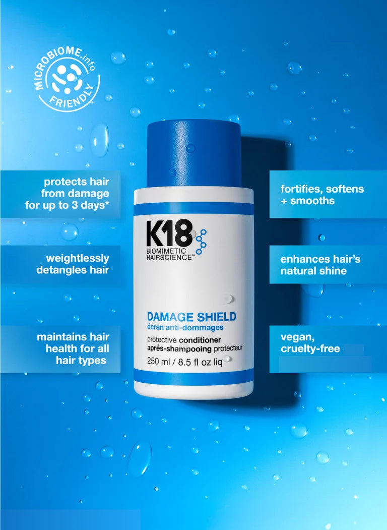 K18 DAMAGE SHIELD Protective Shampoo and Conditioner Duo