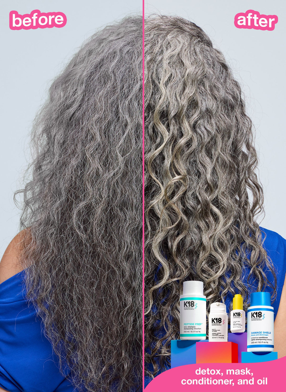 K18 DAMAGE SHIELD Protective Shampoo and Conditioner Duo
