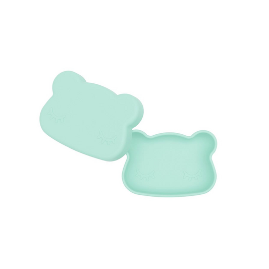 Caja para Snack Oso - Verde Menta | We Might Be Tiny