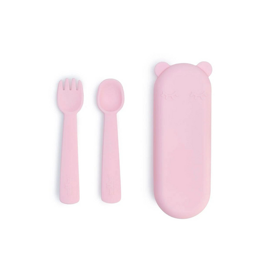 Cubiertos con Caja - Rosa Pastel | We Might Be Tiny