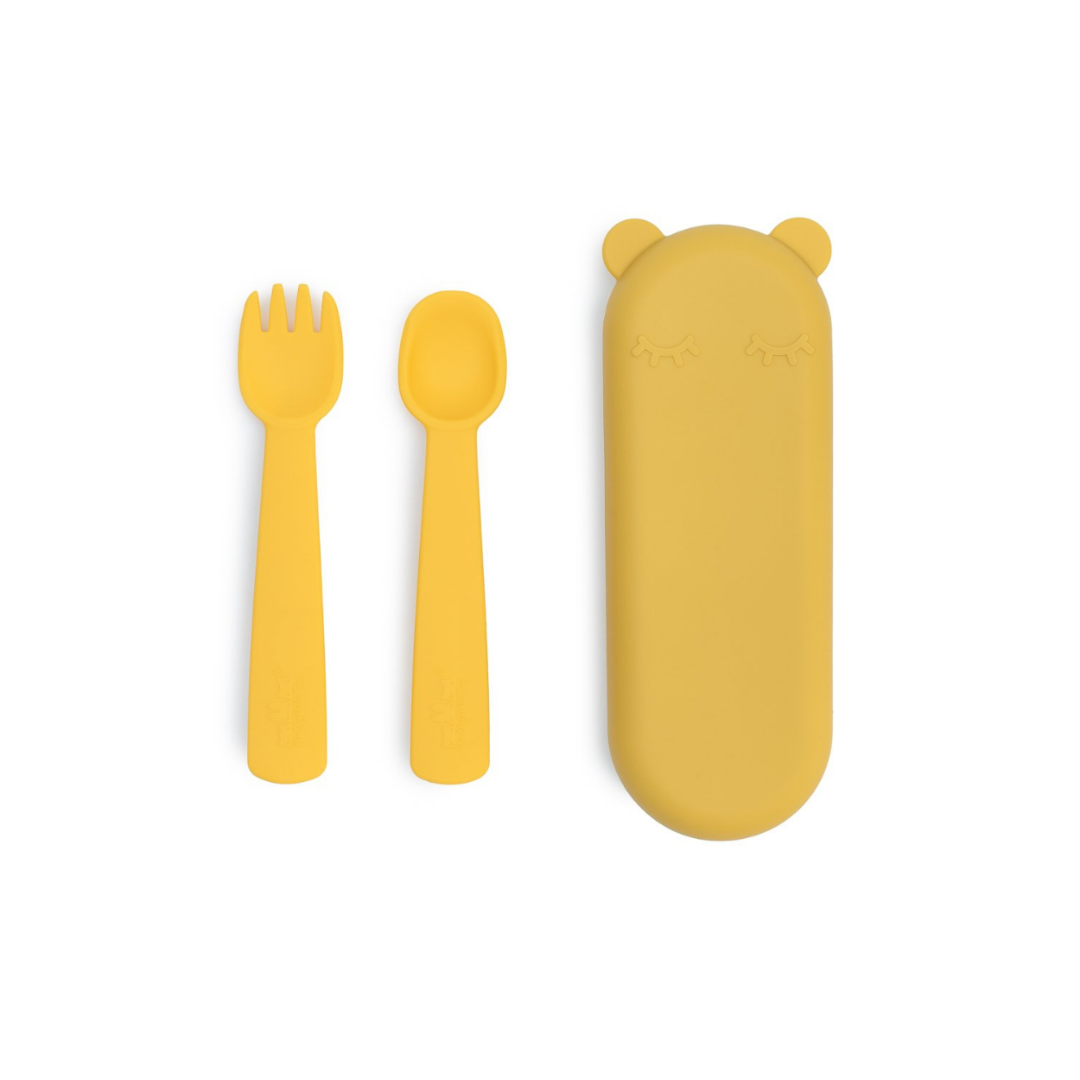 Cubiertos con Caja - Amarillo | We Might Be Tiny