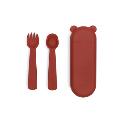 Cubiertos con Caja - Rojo | We Might Be Tiny