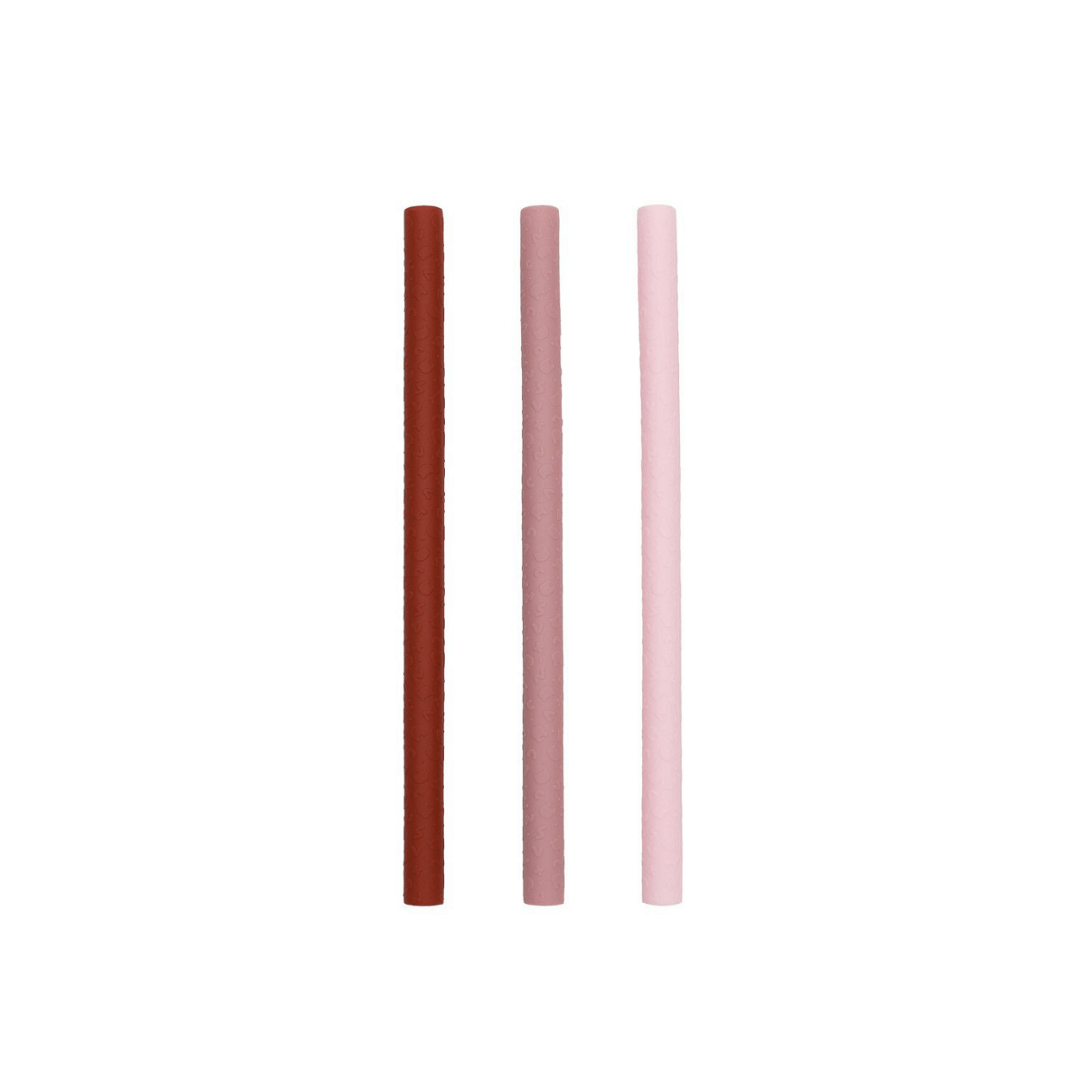 Set de 3 Bombillas de Silicona para Smoothie - Tonos Rosa | We Might Be Tiny