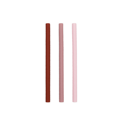 Set de 3 Bombillas de Silicona para Smoothie - Tonos Rosa | We Might Be Tiny