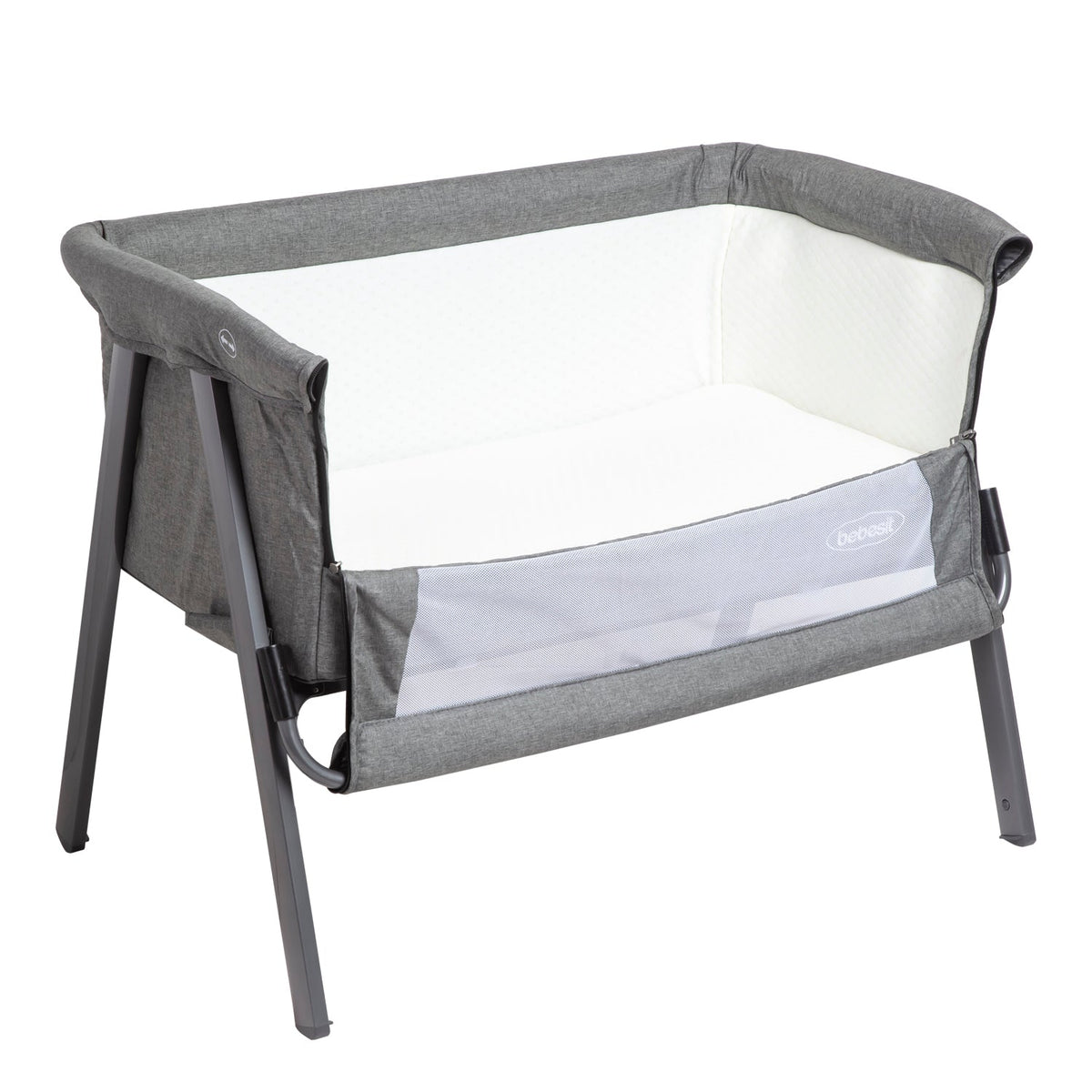 Cuna Colecho Easy LX con Mosquitero  - Gris | Bebesit