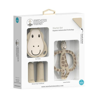 Set de Inicio para la Dentición - Jirafa | Matchstick Monkey