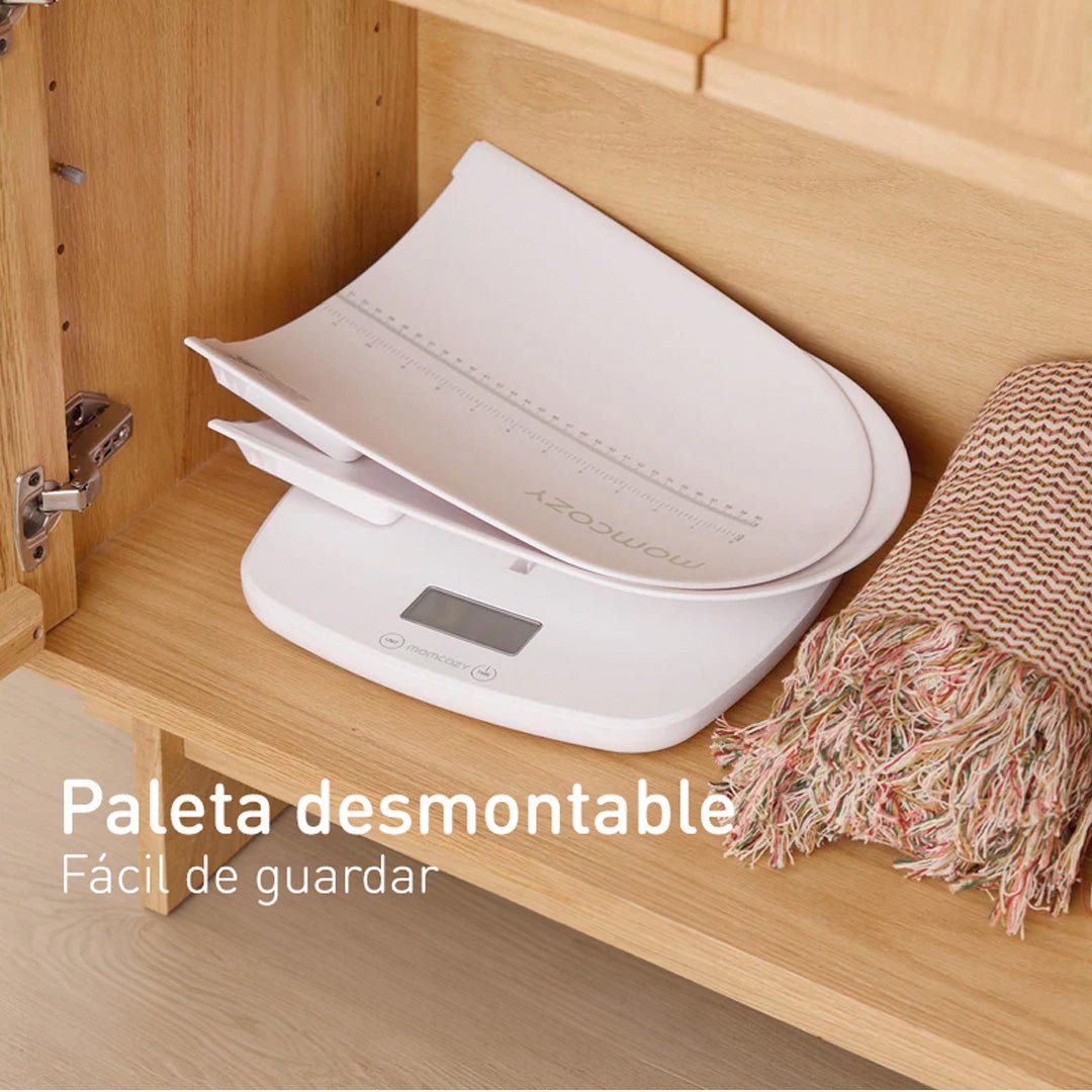 Balanza para bebé 2 - 1 con medidor de peso y altura - MOMCOZY - Mini Nuts - Expertos en sillas de auto y coches de paseo